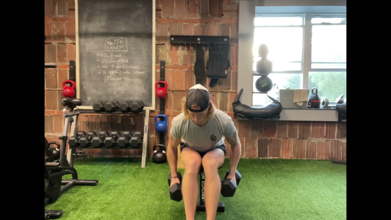 Seated Bent Over Row Dbs Youtube