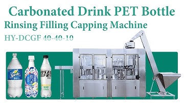 Improving Accuracy: 3in1 Carbonated Drink Bottle Rinsing Filling Capping Machine HY-DCGF 40-40-10