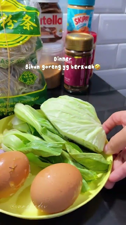 Diet Vlog 46 | pakcoi siram jamur - bihun kuah yamii | menu masakan diet