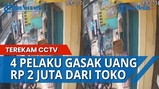 TEREKAM CCTV 4 Pelaku Gasak Uang Rp 2 Juta di Toko Frozen Food, Modusnya Pura-pura Sebagai Pembeli