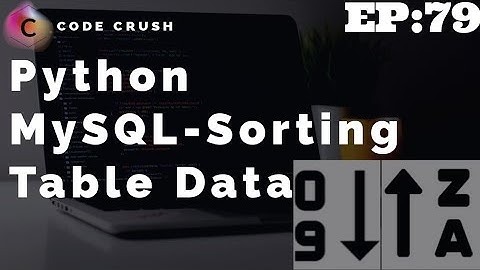Python Database Connectivity MySQL | Sorting Table Data | What Is Order By Query