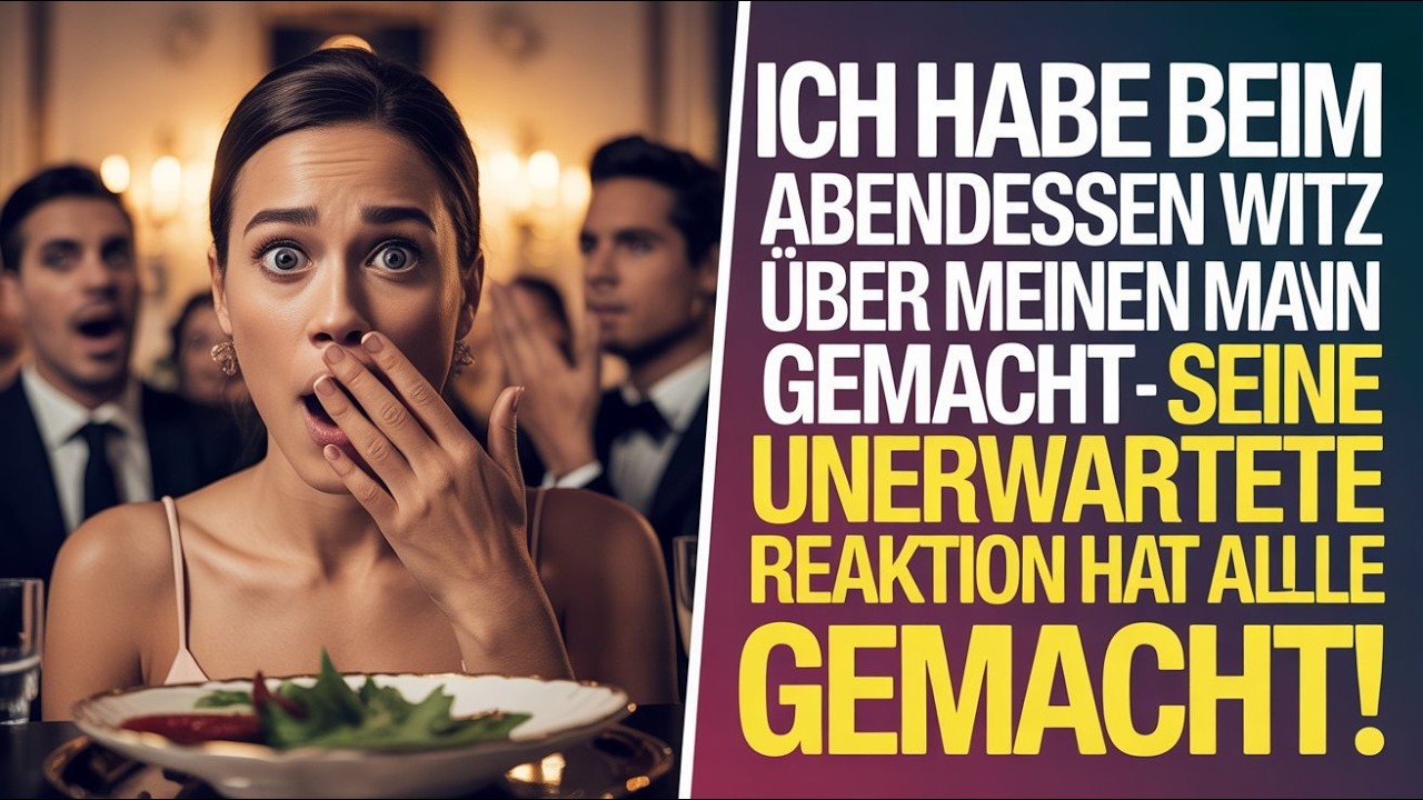 Ich habe beim Abendessen einen Witz über meinen Mann gemacht – seine unerwartete Reaktion hat alle s
