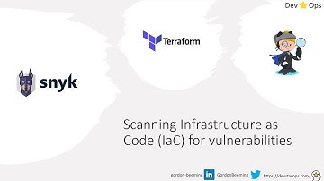 Scanning Infrastructure as Code (IaC) for vulnerabilities