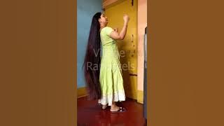 Momey Kalita Long hair play & Bun making | hairplay | hair combing | bun drop | rapunzel