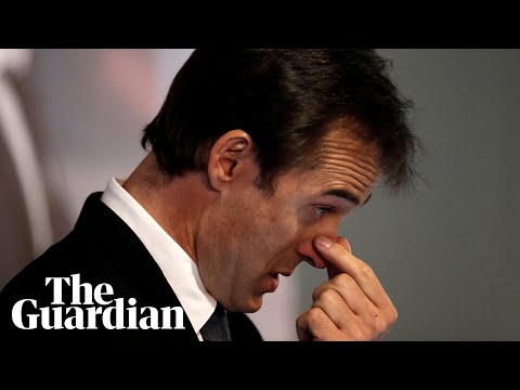 Julen Lopetegui cries as he is unveiled as Real Madrid's new coach