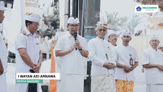 Sekda Adi Arnawa Hadiri Karya Tawur Balik Sumpah Utama Pura Desa Punggul
