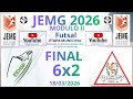 JEMG 2026 Final Futsal Módulo II E E Major João Pereira 6x2 E E Florival Xavier JEMG 2026 Final Futsal Módulo II E E Major João Pereira 6x2 E E Florival Xavier