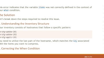 How to Use items.key in Ansible When Conditions: A Guiding Solution