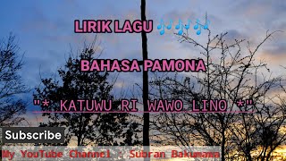 Lirik lagu Rohani Bahasa Pamona 'Katuwu Ri Wawo Lino'