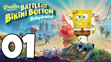 SpongeBob: Battle for Bikini Bottom Rehydrated Gameplay Walkthrough Part 1 - ROBOT ARMY
