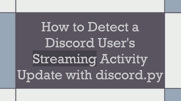 How to Detect a Discord User