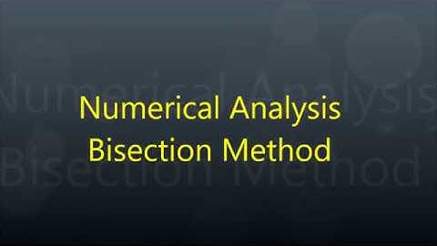 Bisection-method description with C implementation