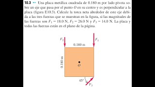 ⚙️ Ejercicio 10.3 – Física Universitaria (Sears & Zemansky) | Dinámica de Rotación y Torque ⚙️ Ejercicio 10.3 – Física Universitaria (Sears & Zemansky) | Dinámica de Rotación y Torque