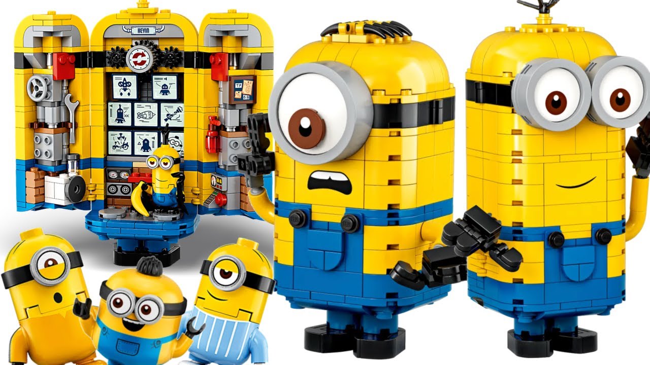 LEGO Minions Rise of Gru Brick Minions and Lair Toy Review - YouTube