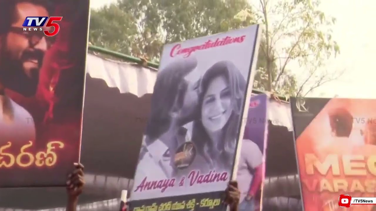 Mega Fans Hangama at APOLLO HOSPITALS | Ram Charan Upasana Twin Babies | TV5 Entertainment