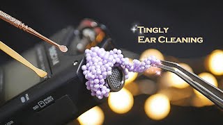 [ASMR] 타스캠 6가지 귀청소 / 핀셋소리, 플레이폼, 쇠귀이개, 솜털 / Tingly Tascam Ear Cleaning (No Talking)