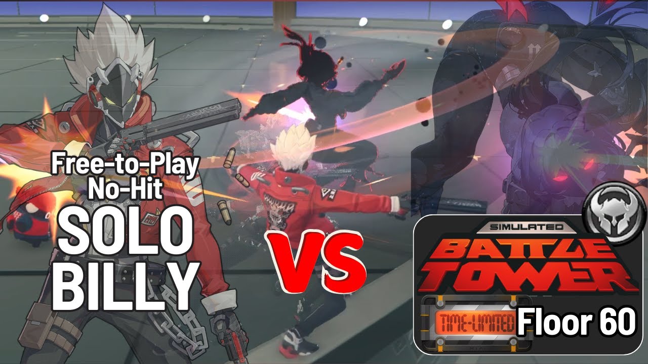 Free-to-Play No-Hit Solo Billy vs Floor 60 - Battle Trial: The