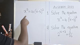 Algebra 2023 exam questions