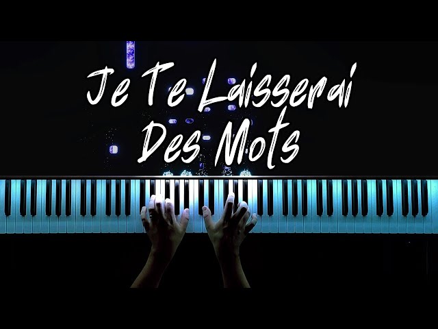 Patrick Watson - Je Te Laisserai Des Mots (Piano Tutorial) - Cover class=