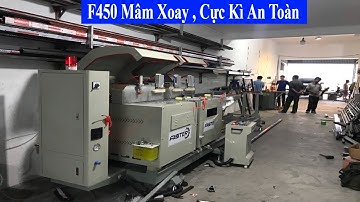 Lắp đặt máy cắt nhôm 2 đầu f450 || mâm xoay tự động