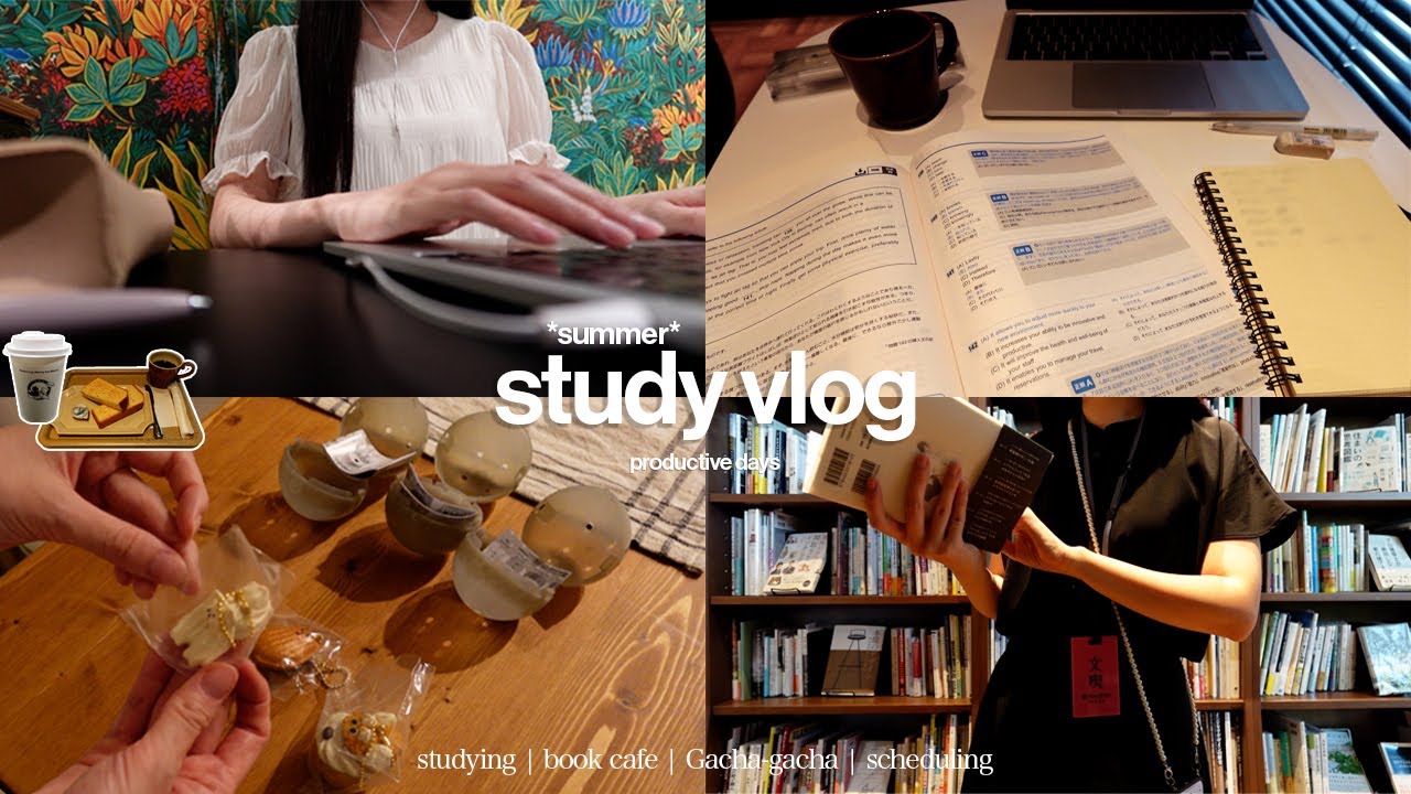 Study Vlog | 8-часовой учебный день 📚👩🏻‍💻 | Waking up at 6am | Book Café | Gacha gacha | Productive