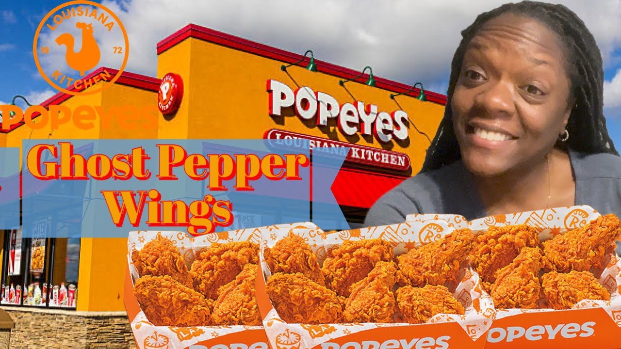 Popeyes Spicy Ghost Pepper Chicken Wings We Got Action! 🦸🏾 YouTube