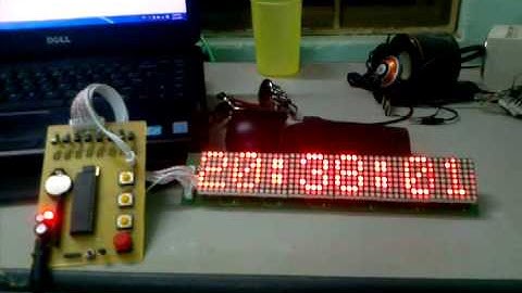 Đồng hồ thời gian thực hiển thị Led ma trận.