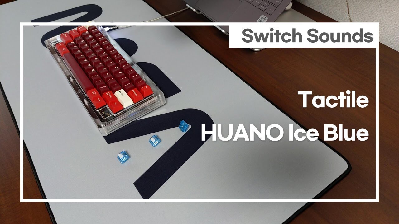 ACRYLIC XO60 with stock HUANO Ice Blue Typing Sounds