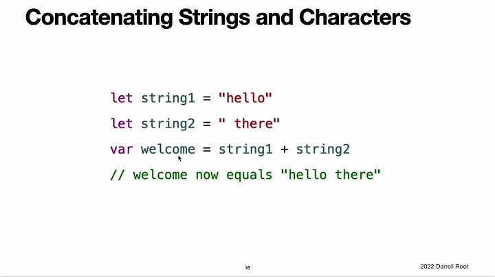 The Swift Programming Language Book: Strings and Characters - The Video Version