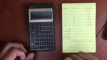 HP 17BII  Sum Menu and Linear Regression