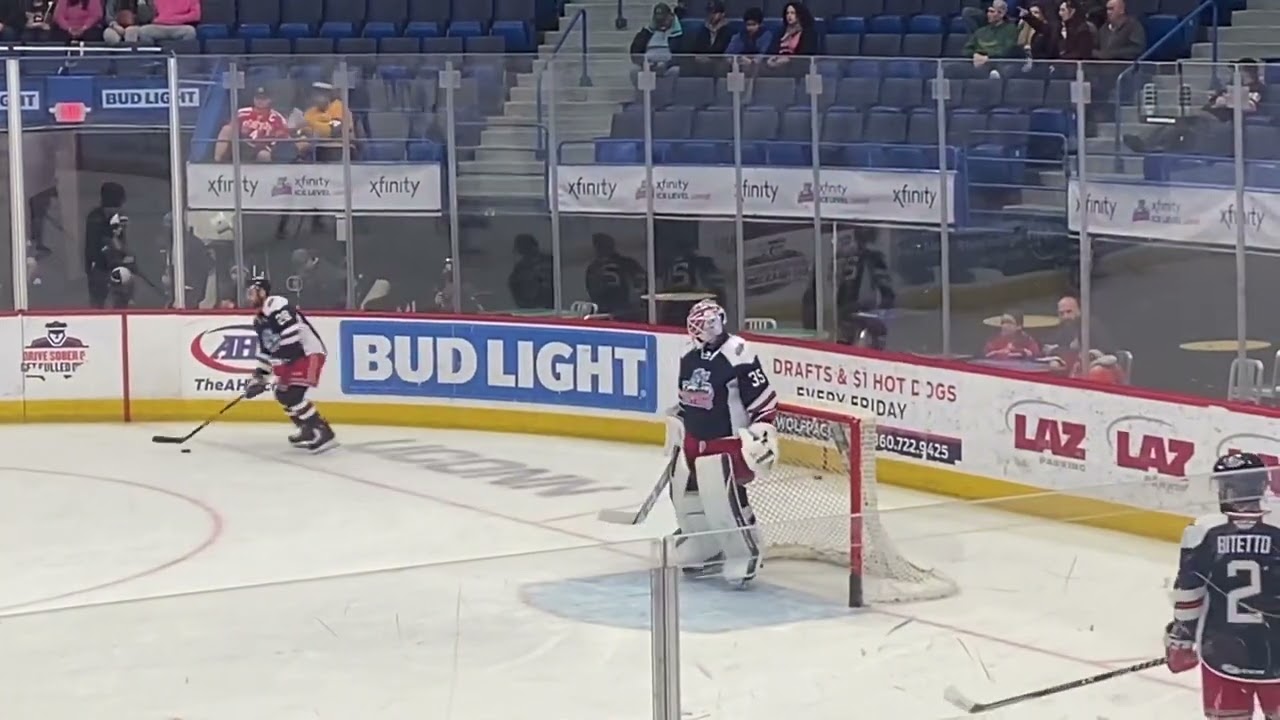 Louis Domingue and Parker Gahagen warmups against Bridgeport Islanders  October 7th 2022 