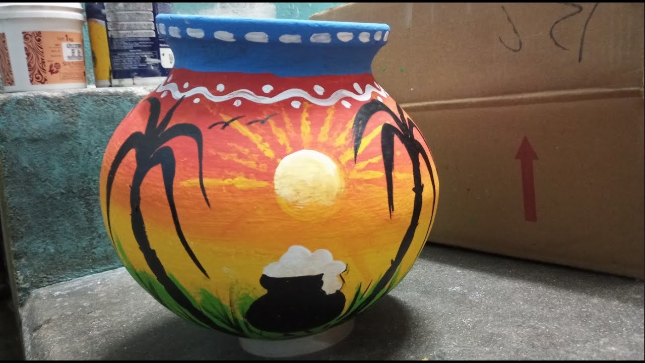 howtopaint-pongal-pot-decoration-art