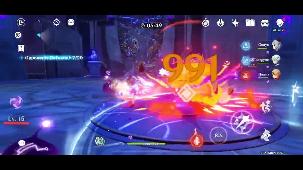 Genshin Video #52: Hidden Palace of Lianshan Formula Tier 1 (Team Shattering Flames)