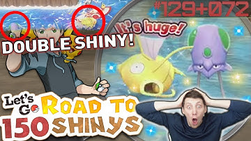 OMG! DOUBLE SHINY! MAGIKARP + TENTACOOL! • Pokémon Let