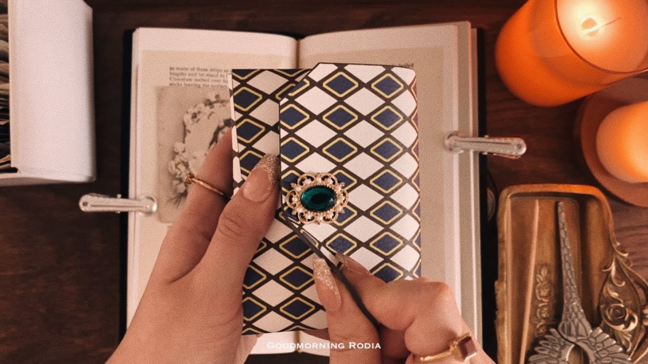 АСМР | Украсьте свой дневник старыми и настоящими винтажными открытками