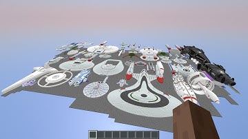 tour of the worlds largest minecraft spaceship fleet