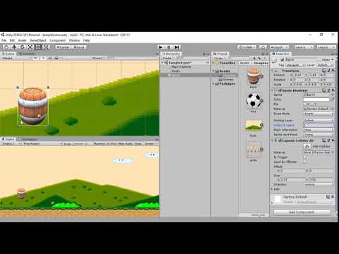 Como adicionar componentes Capsule Collider e rigidbody2d em uma Sprite no Unity