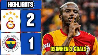 Galatasaray 2-1 Fenerbahçe | Genişletilmiş Maç Özeti 2026/27 | Osimhen Golleri