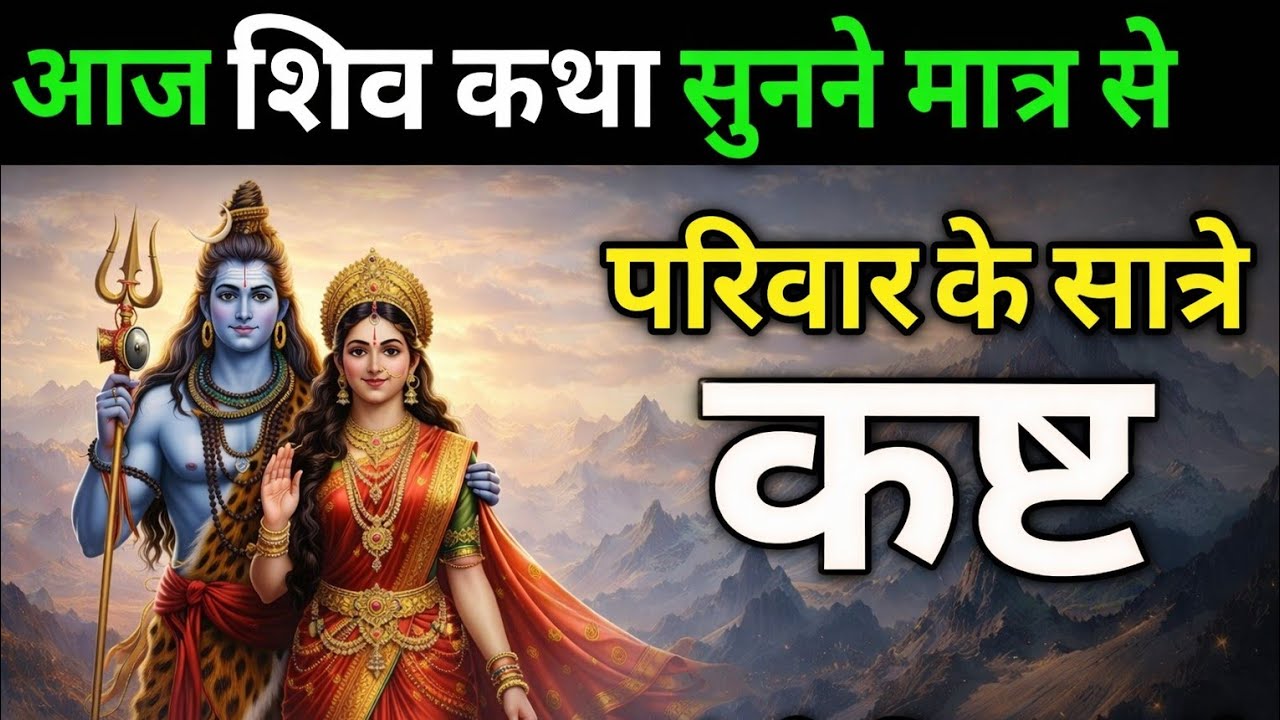 आज के दिन भगवान शिव की कथा सुनने मात्र से कष्ट समाप्त | Shiv Katha | #shivkatha #bhakti
