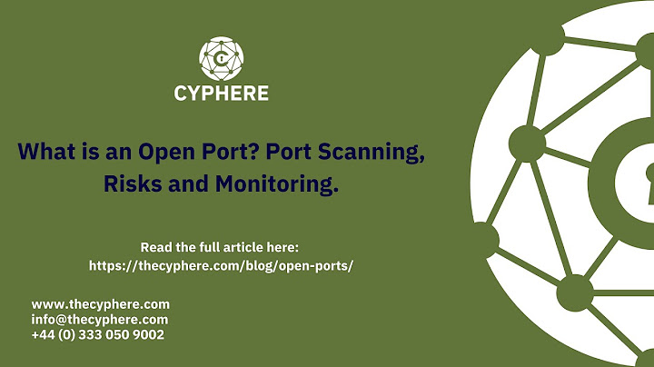 What is the command to open ports?
