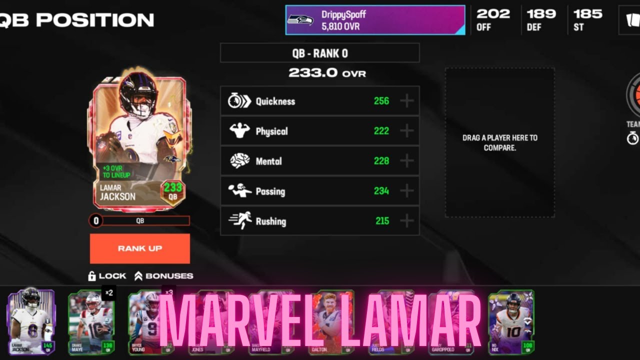 MARVEL LAMAR JACKSON GAMEPLAY | Madden Mobile