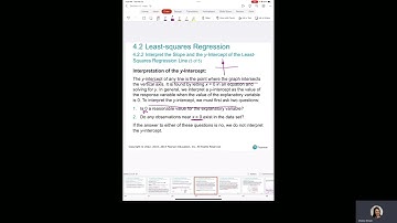 Section 4.2:  Interpretation of Least Squares Regression Line