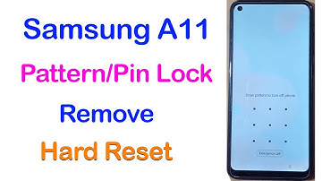 Samsung A11 SM-A115F Pattern/Pin Lock Remove - A11 Hard Reset Screen Lock Unlock