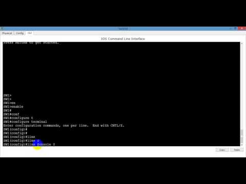 How to Assign Console Password on CISCO Switch