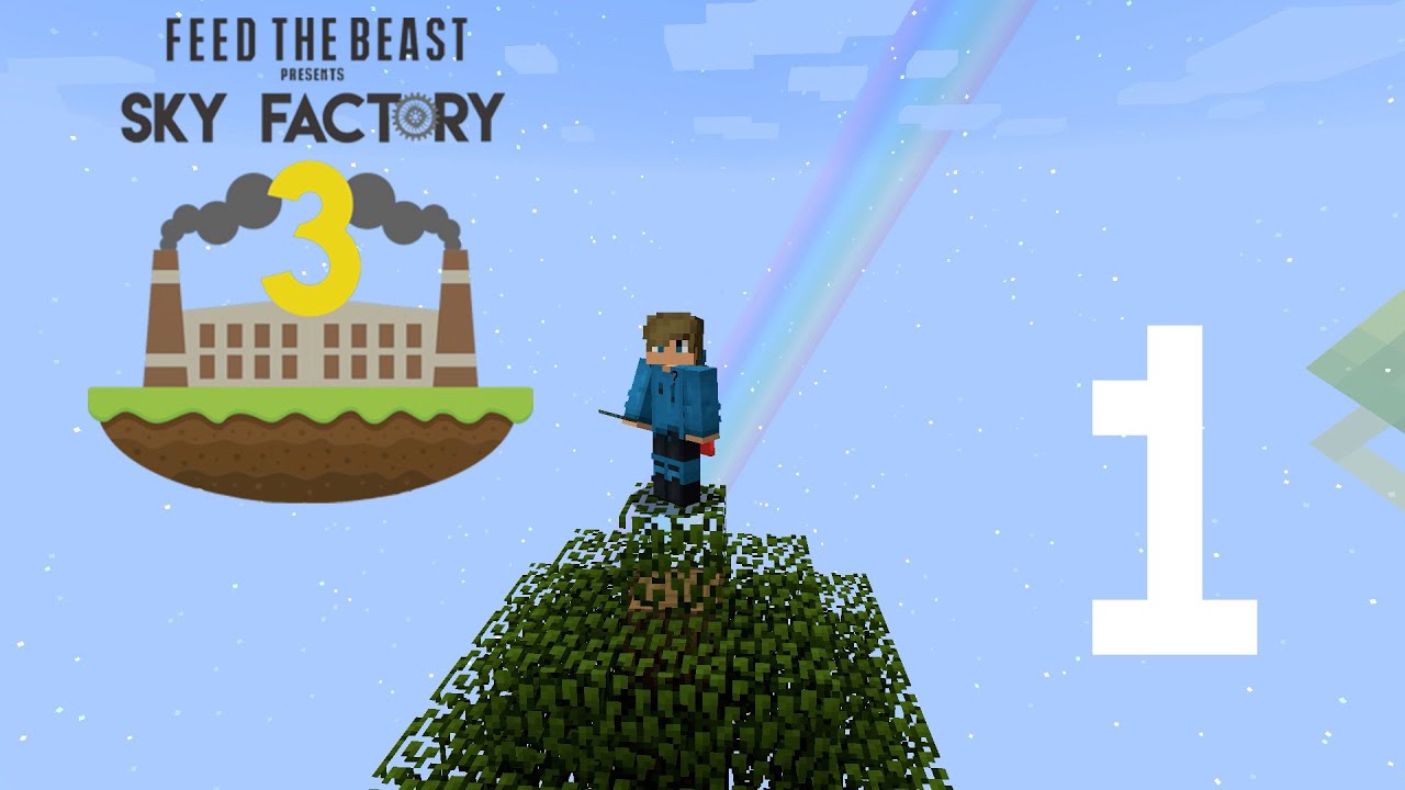 Minecraft Sky Factory 3 | A Chicken? Ep 1 - YouTube