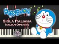 Doraemon sigla italiana piano  doraemon italian opening piano cover  synthesia piano tutorial