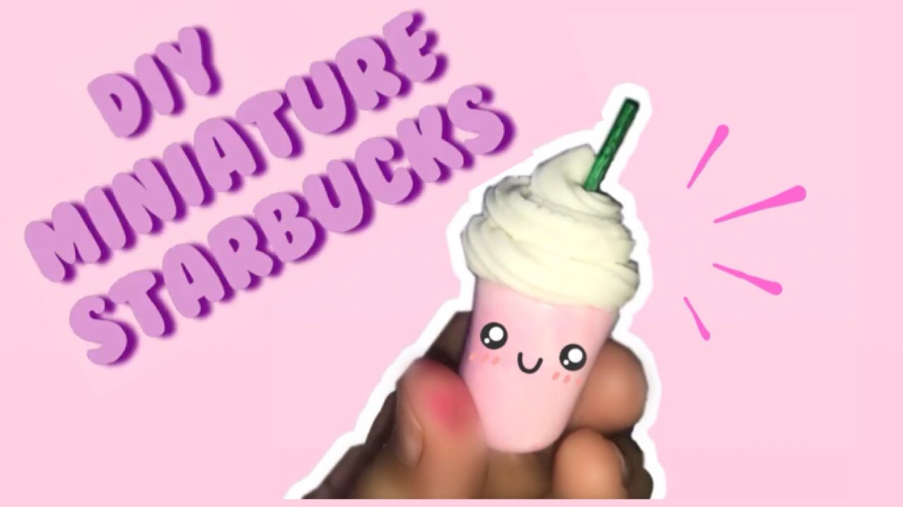 HOW TO MAKE MINIATURE STARBUCKS FRAPPE | Easy Recipe | DIY - YouTube