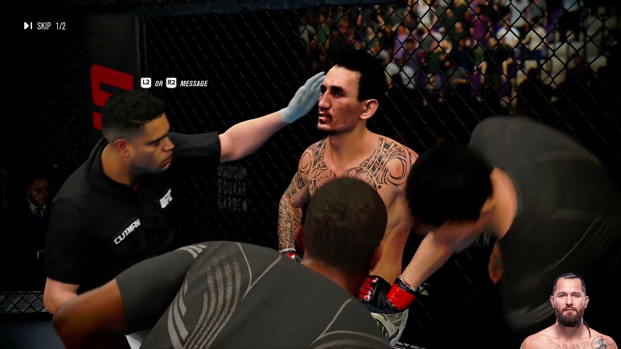 Sent man flying out of the octogon in RANK - UFC 4