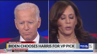 VIDEO: Biden picks Kamala Harris as running mate
