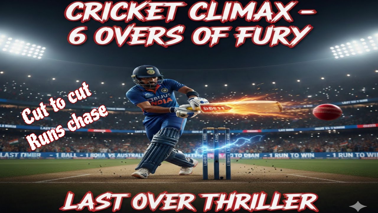 live#8, 6 Overs very Intanse cricket match, Last over Game changer, Cut to cut runs chase
